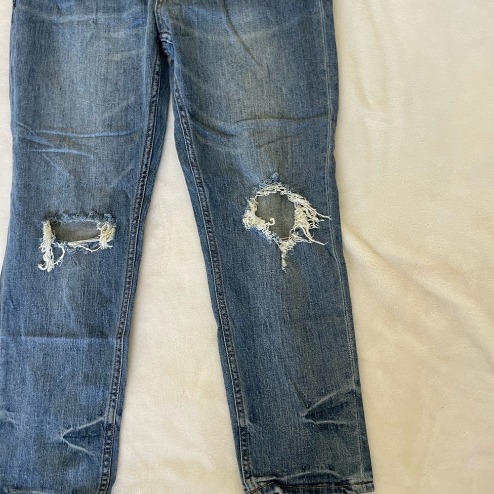 Pilcro Blue Distressed Women Jeans - Picture 2 of 11